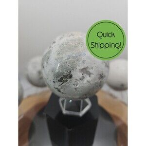 1 Each Natural Golden Pyrite & Jasper Crystal Sphere Ball Polished 55mm +